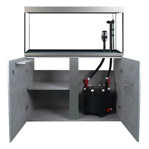 Ensemble Aquarium équipé Siena Fluval 332 L (88 gal US) et meuble gris béton