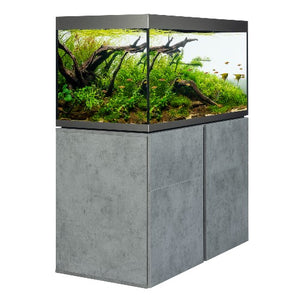 Ensemble Aquarium équipé Siena Fluval 332 L (88 gal US) et meuble gris béton