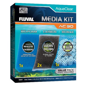 Fluval Ensemble de masses filtrantes pour filtre à moteur AC30 AquaClear