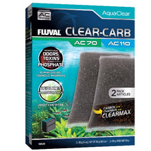 Load image into Gallery viewer, Fluval Masses filtrantes Clear-Carb pour filtre à moteur AC70/AC110 AquaClear, 310 g, Paquet de 2
