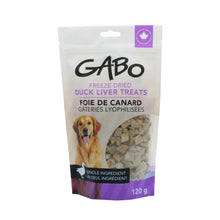 Load image into Gallery viewer, Gabo Gâteries lyophilisées pour chien - Foie de canard - Sac de 120 gr
