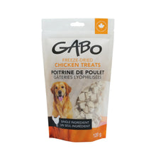 Load image into Gallery viewer, Gabo Gâteries lyophilisées pour chien - Poitrine de poulet - Sac de 120 gr
