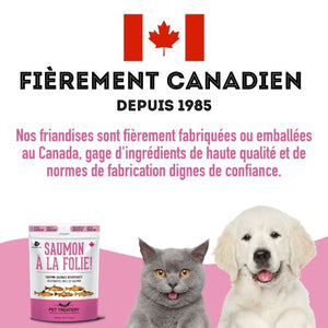 Granville Island - Gâteries de saumon sauvage déshydraté pour chien et chat 85 gr