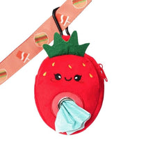Load image into Gallery viewer, Hugsmart Distributeur à sacs de ramassage - Fraise en peluche
