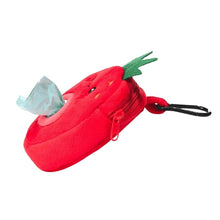 Load image into Gallery viewer, Hugsmart Distributeur à sacs de ramassage - Fraise en peluche
