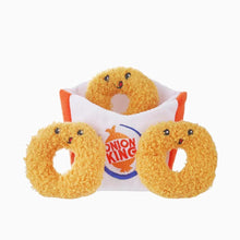 Load image into Gallery viewer, Hugsmart Jouet en peluche pour chien - Cache-cache - Rondelles d'oignon
