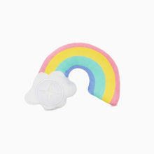 Load image into Gallery viewer, Hugsmart "Meow Buddies" Jouet avec cachette à gâteries pour Chat - Duo licorne &amp; arc-en-ciel
