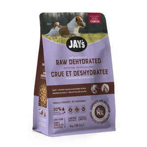 Jay's Nourriture crue & déshydratée pour chien, Recette au boeuf