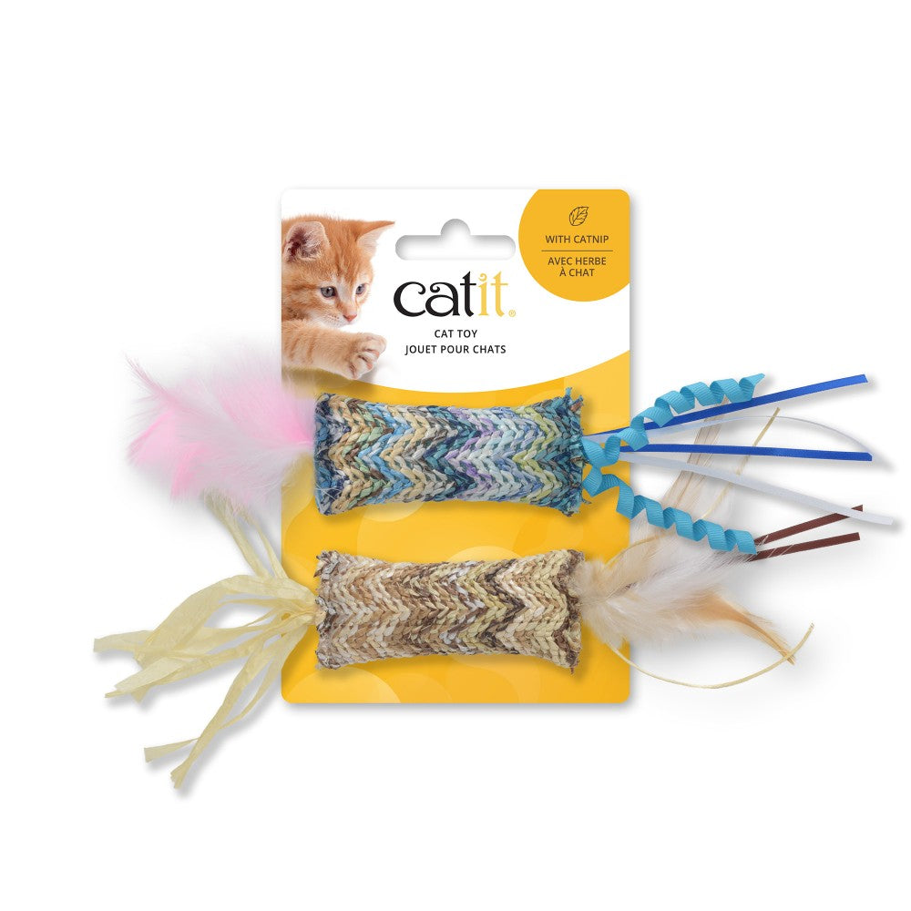 Jouet Catit pour chats - Plumes naturelles - Paquet de 2