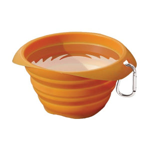 Kurgo Bol rétractable en silicone Collaps-A-Bowl, Orange