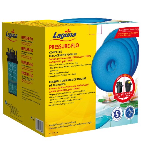 Blocs de mousse de rechange pour filtres pressurisés Pressure-Flo Laguna, Paquet de 5