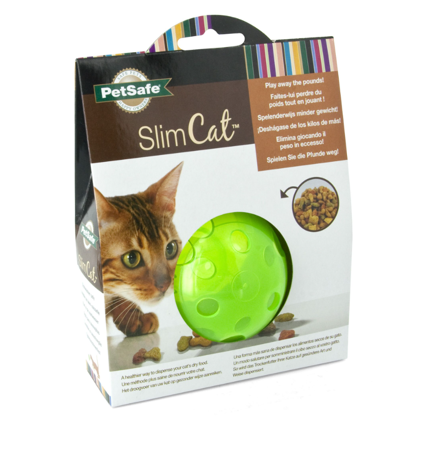 Petsafe Jouet D'alimentation Pour Chat, Slimcat vert