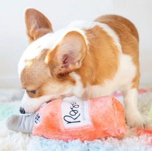 Jouet pour chien peluche Zippy Paws, Bouteille de rosé