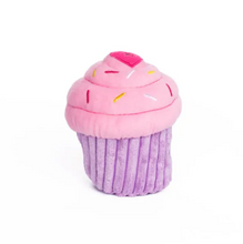 Load image into Gallery viewer, Jouet pour chien peluche Zippy Paws, Cupcake rose
