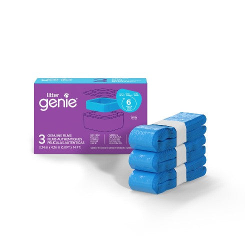 Litter Genie Films authentiques, Paquet de 3, Dure jusqu'à 6 mois