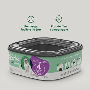 Litter Genie Recharge Jumbo Eco pour poubelle Litter Genie, Dure jusqu'à 4 mois