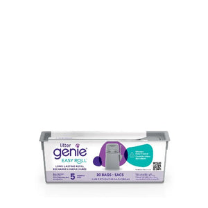Litter Genie Recharge pour poubelle Litter Genie Easy Roll, Dure jusqu'à 5 mois