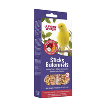 Load image into Gallery viewer, Living World Gâteries pour serins - Bâtonnets aux fruits - Paquet de 2 - 60 gr
