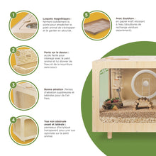 Load image into Gallery viewer, Living World Habitat Maisonnette pour hamster - 80 x 40 x 47 cm
