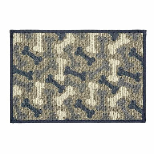 Loving Pets Bella - Tapis avec motif d'os jeans