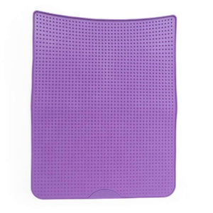 Messy Cats Tapis de litière en silicone, Mauve
