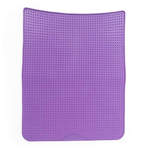 Messy Cats Tapis de litière en silicone, Mauve