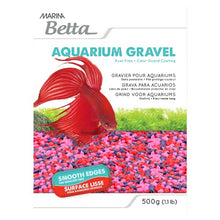 Load image into Gallery viewer, Gravier Marina Betta, rose, rouge et violet, 500 g (1,1 lb)
