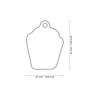 Médaille pour chien collection Food, Pop Corn