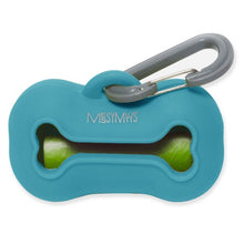 Load image into Gallery viewer, Messy Mutts Distributeur à sacs de ramassage en silicone, Bleu
