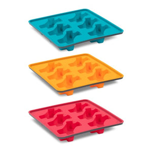 Messy Mutts Moule à sucettes glacées en silicone avec cadre (6 friandises), Melon