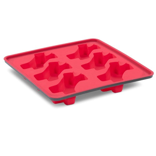 Messy Mutts Moule à sucettes glacées en silicone avec cadre (6 friandises), Melon