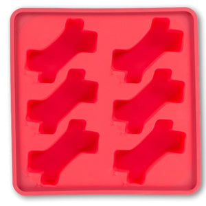 Messy Mutts Moule à sucettes glacées en silicone avec cadre (6 friandises), Melon