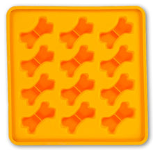 Load image into Gallery viewer, Messy Mutts Moule à sucettes glacées en silicone avec cadre (12 friandises), Orange
