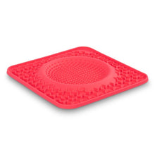 Load image into Gallery viewer, Messy Mutts Tapis d&#39;alimentation thérapeutique en silicone avec bol intégré, Melon
