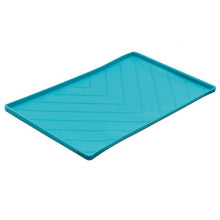 Load image into Gallery viewer, Messy Mutts Tapis en silicone avec travers de métal, Bleu
