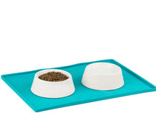 Load image into Gallery viewer, Messy Mutts Tapis en silicone avec travers de métal, Bleu
