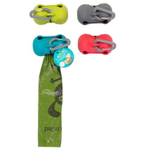 Load image into Gallery viewer, Messy Mutts Distributeur à sacs de ramassage en silicone, Bleu
