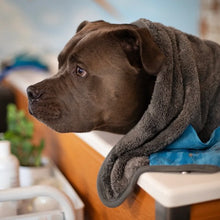 Load image into Gallery viewer, Messy Mutts Serviette en microfibre ultra douce, Grise
