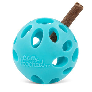 Messy Mutts ''Totally Pooched, Huff'n Puff Ball'' Jouet balle pour chien, Bleue