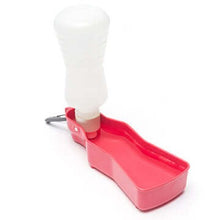 Load image into Gallery viewer, Messy Mutts abreuvoir de voyage en plastique, Rouge
