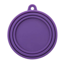 Load image into Gallery viewer, Messy Mutts couvercle en silicone pour conserves, Violet
