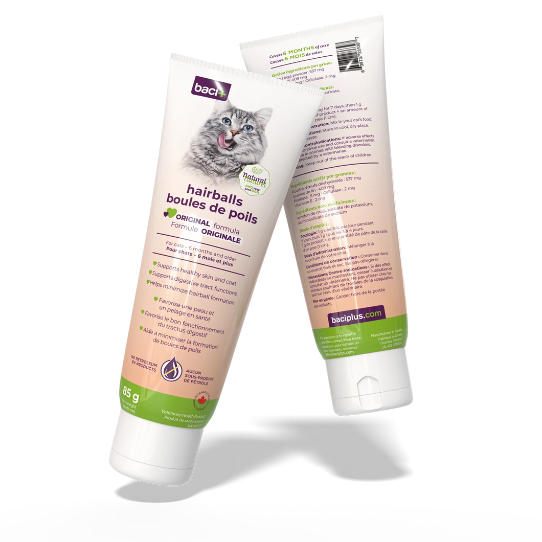 Baci+ hairball treatment and omega 3-6-9 coat for cats