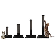 Load image into Gallery viewer, Noba Evolution - 4 in 1 Scratching post - Black Faux Fur
