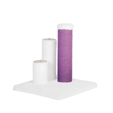 Load image into Gallery viewer, Noba Evolution - 4 en 1 Griffoir Évolutif - Fausse fourrure blanche / Corde mauve
