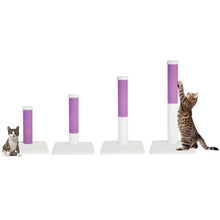Load image into Gallery viewer, Noba Evolution - 4 en 1 Griffoir Évolutif - Fausse fourrure blanche / Corde mauve
