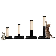 Load image into Gallery viewer, Noba Evolution - 4 en 1 Griffoir Évolutif - Fausse fourrure noire / Corde beige naturelle
