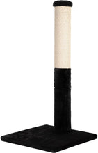 Load image into Gallery viewer, Noba Evolution - 4 en 1 Griffoir Évolutif - Fausse fourrure noire / Corde beige naturelle
