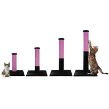 Load image into Gallery viewer, Noba Evolution - 4 en 1 Griffoir Évolutif - Fausse fourrure noire / Corde mauve
