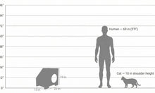 Load image into Gallery viewer, Noba Origin Cachette en forme d'escalier - Cercle - Noir
