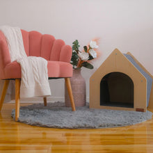 Load image into Gallery viewer, Noba Origin Le Chalet Noba - Maison griffable pour chat - Gris

